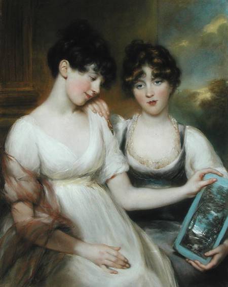 Portrait of Anne (1781-1857) and Maria (1782-1861) Russell a John Russell