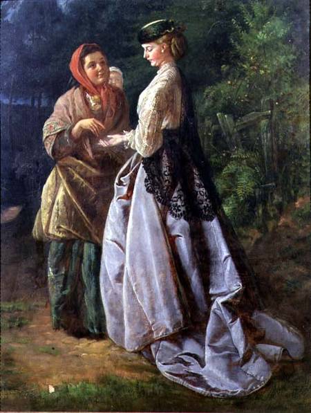 Janet and the Strolling Fortune-Teller a John Scott Cavell