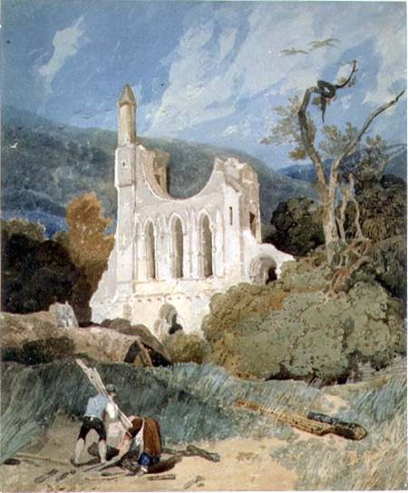 Byland Abbey, Yorkshire a John Sell Cotman