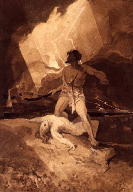 Cain and Abel a John Sell Cotman
