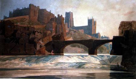 Durham Castle and Cathedral a John Sell Cotman