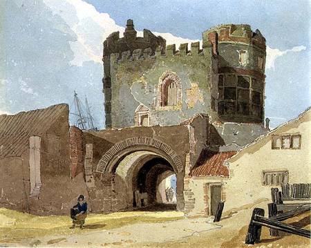 The South Gate, Great Yarmouth, Norfolk  on a John Sell Cotman