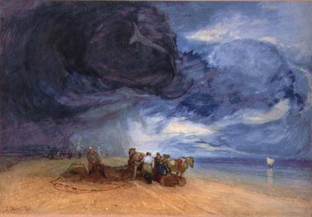 Storm on Yarmouth Beach a John Sell Cotman