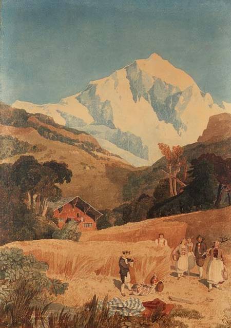 View of the Jungfrau-Horn a John Sell Cotman