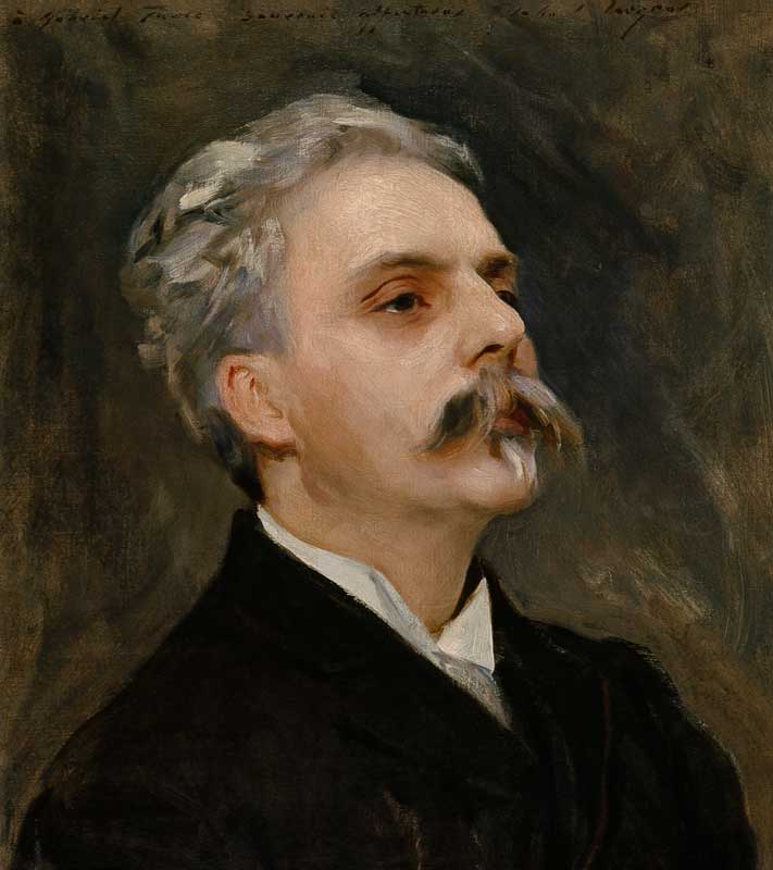 Portrait of Gabriel Faure (1845-1924) a John Singer Sargent