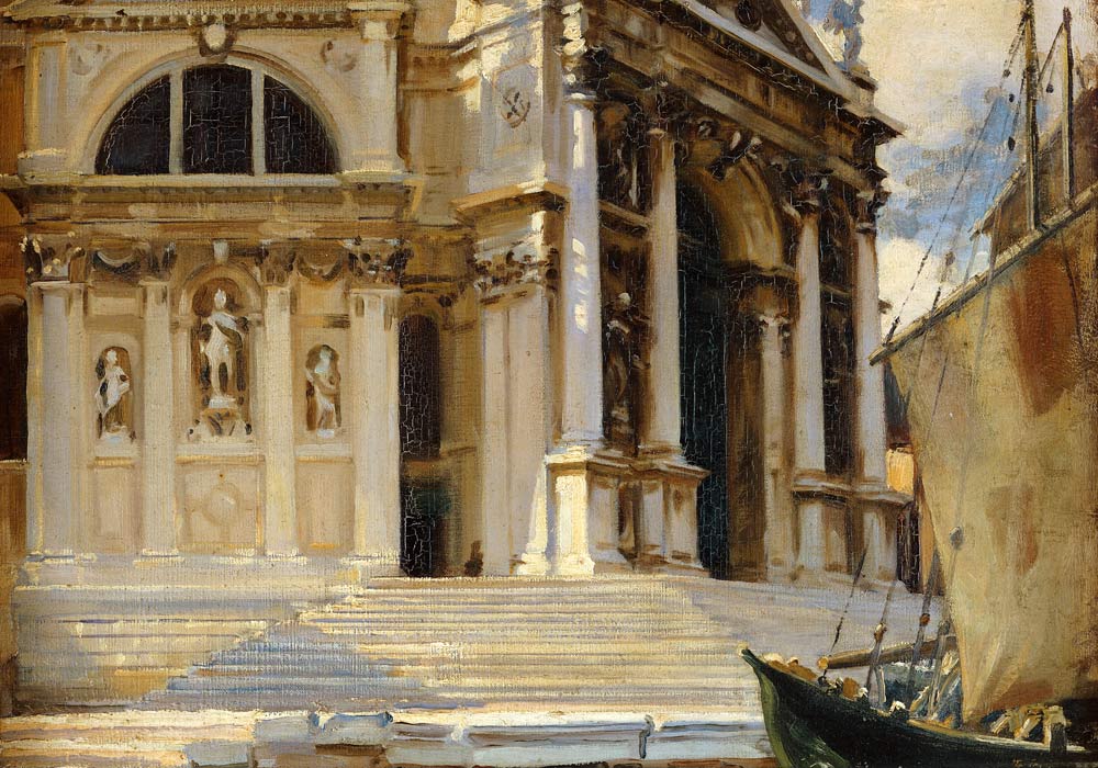 Santa Maria della Salute, Venedig. a John Singer Sargent