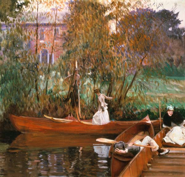 A boating party a John Singer Sargent