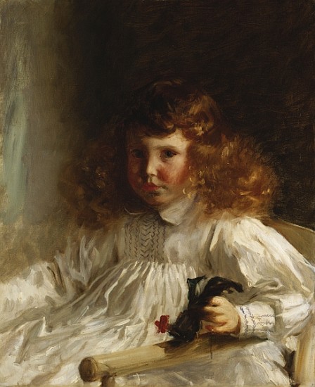 Portrait of Leroy King as a Young Boy a John Singer Sargent
