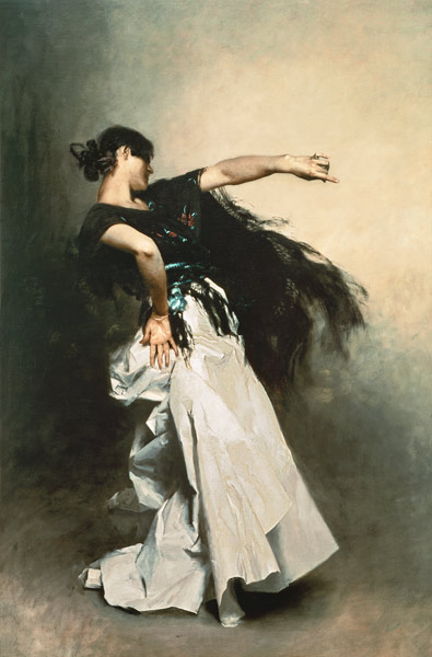 The Spanish Dancer, study for 'El Jaleo' a John Singer Sargent