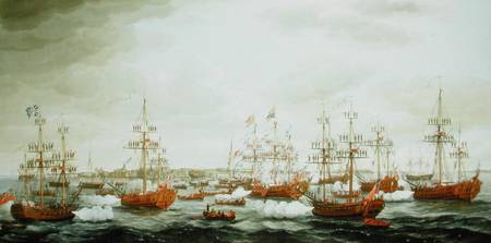 Arrival of Princess Charlotte at Harwich in September a John the Elder Cleveley