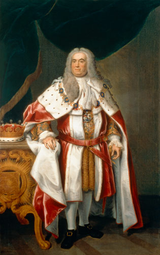 Portrait of Sir Robert Walpole (1676-1745) Earl of Orford a John Theodore Heins