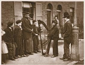 Italian Street Musicians, from ''Street Life in London'', 1877-78 (woodburytype) 