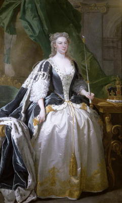 Queen Caroline (oil on canvas), born Caroline of Ansbach (1683-1737) a John Vanderbank