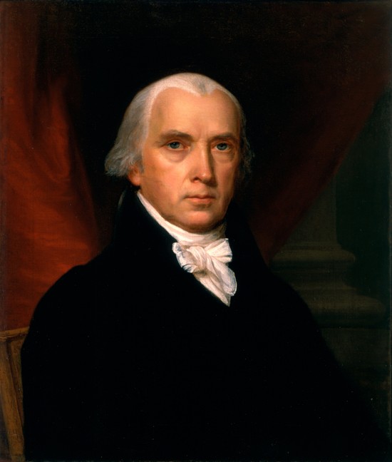 Portrait of James Madison (1751-1836) a John Vanderlyn