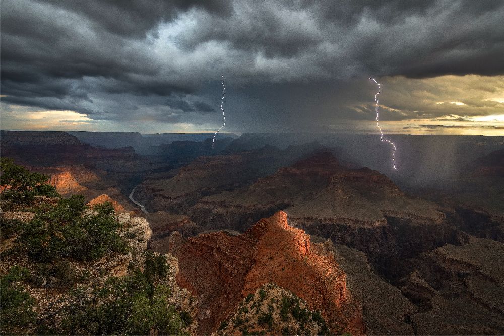 Mohave Point Thunderstorm a John W Dodson