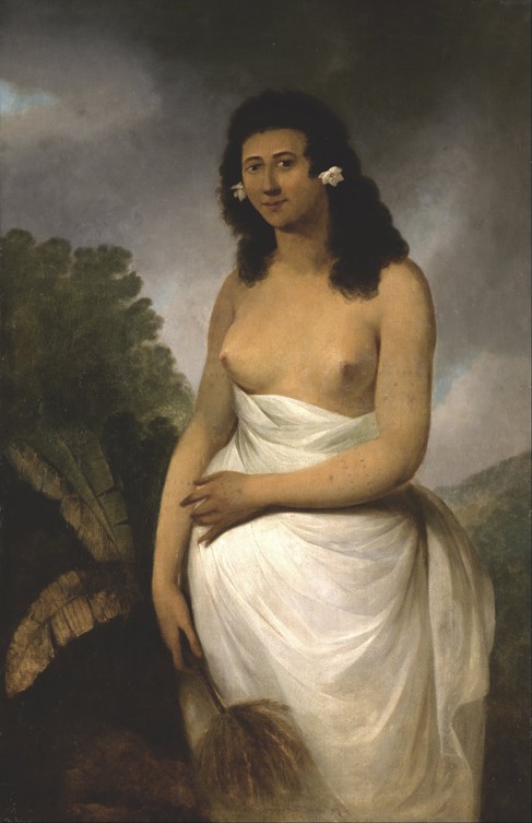 Portrait of Poedooa, daughter of Orea, King of Ulaitea, Society Islands a John Webber