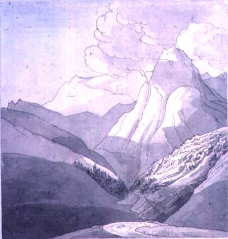 The Alps near the source of the Rhine a John White Abbott