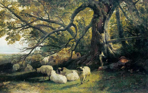 Resting Flock a John William Bottomley