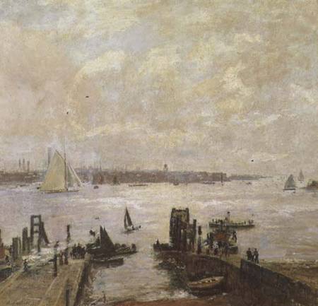 Portsmouth Harbour a John William Buxton Knight