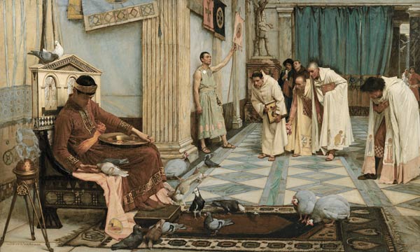 The Favourites of the Emperor Honorius a John William Waterhouse