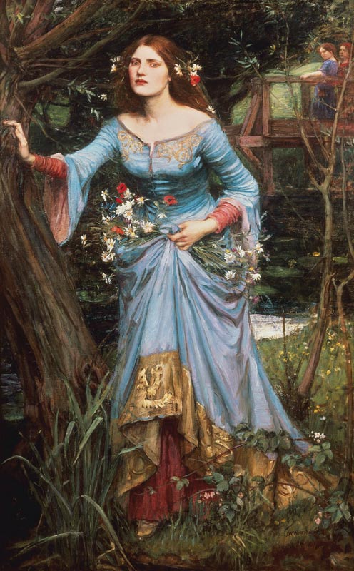 Ophelia, 1910 a John William Waterhouse