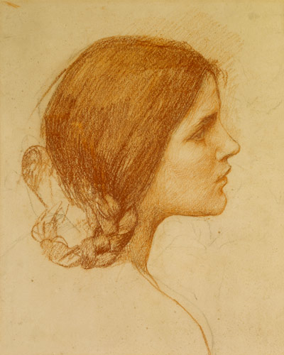 Head of a Girl a John William Waterhouse