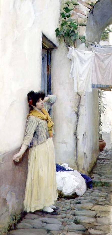 Italian Girl a John William Waterhouse