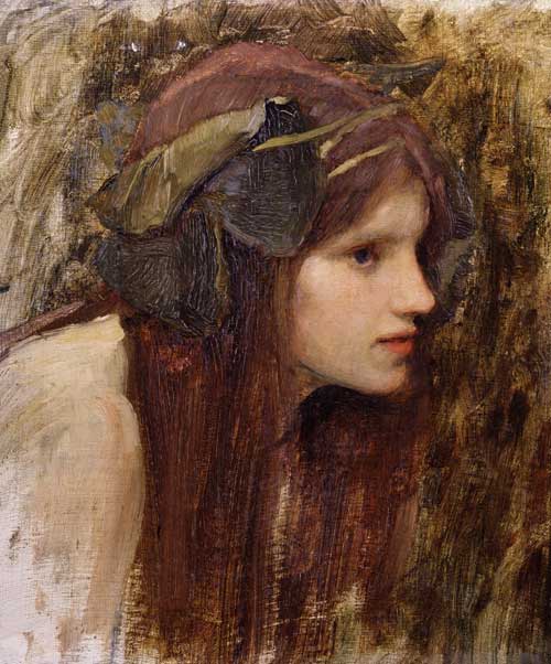 A Study for a Naiad a John William Waterhouse