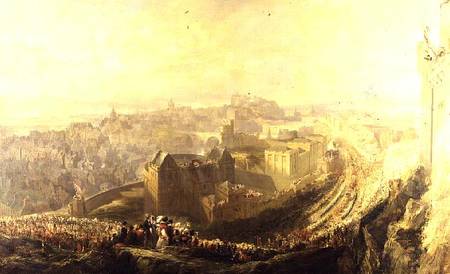 The Entry of George IV into Edinburgh from the Carlton Hill a John Wilson Ewbank