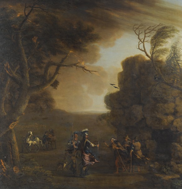 Macbeth and Banquo Meet the Three Witches a John Wootton