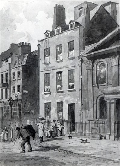 House of Sir Isaac Newton at 35 St Martin''s Street, Leicester Square, London a John Wykeham Archer
