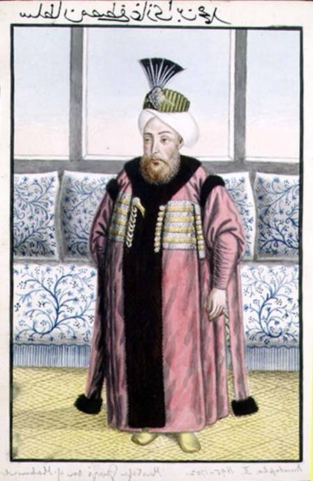 Mustapha II (1664-1703) Sultan 1695-1703, from 'A Series of Portraits of the Emperors of Turkey' a John Young