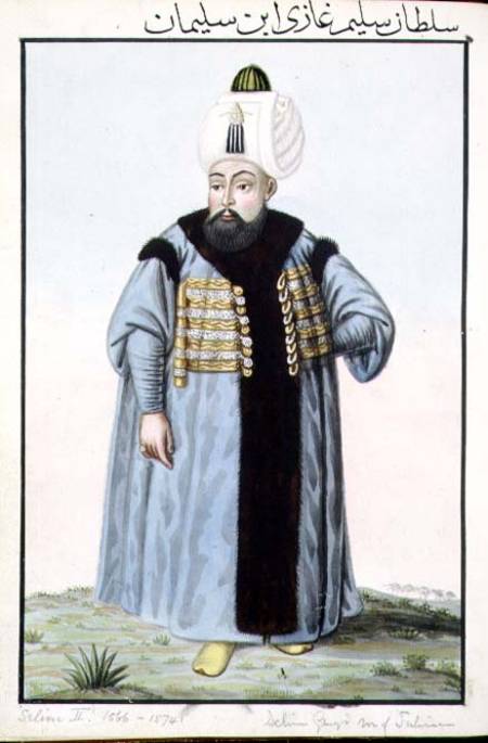 Selim II (1524-74) called 'Sari', the Blonde or the Sot, Sultan 1566-74, from 'A Series of Portraits a John Young