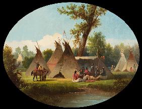 Assiniboin Encampment on the Upper Missouri