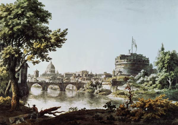 Castel Sant'Angelo and St. Peter's, Rome  on a Jonathan Skelton
