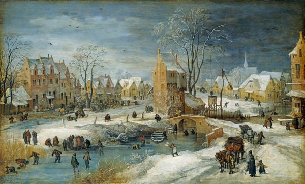 Village in Winter a Joos de Momper