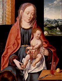 Maria with the child. a Joos van Cleve