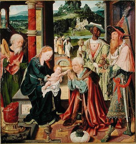 The Adoration of the Magi a Joos van Cleve (eigentl. van der Breke)