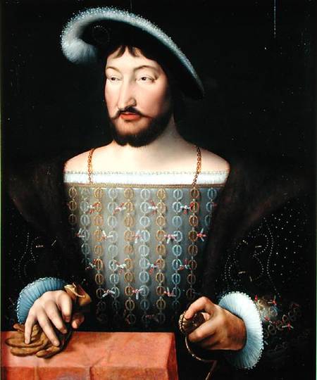 Francois I (1497-1547) a Joos van Cleve (eigentl. van der Breke)