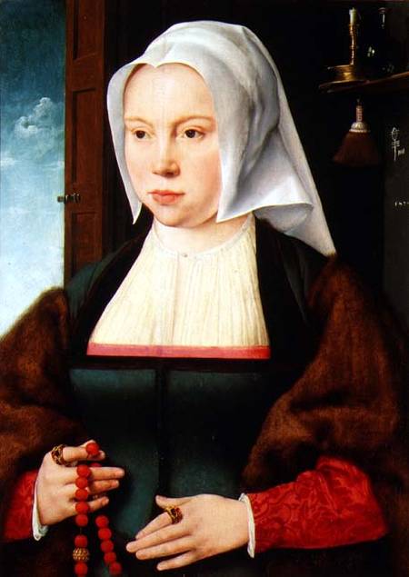 Portrait of an Unknown Lady a Joos van Cleve (eigentl. van der Breke)