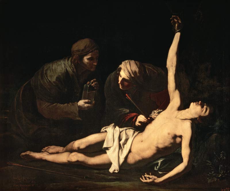 Saint Sebastian Attended by Saint Irene a José (detto Jusepe) de Ribera