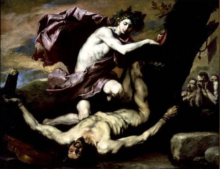 Apollo and Marsyas a José (detto Jusepe) de Ribera