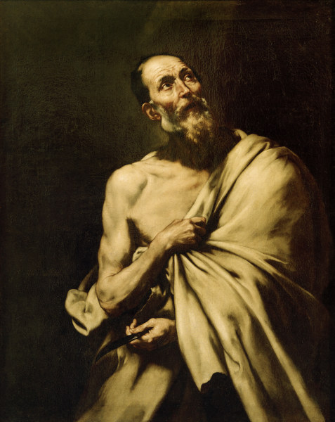 J.de Ribera, der heilige Bartholomäus a José (detto Jusepe) de Ribera