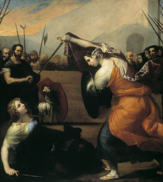 Ribera / Women Duelling a José (detto Jusepe) de Ribera