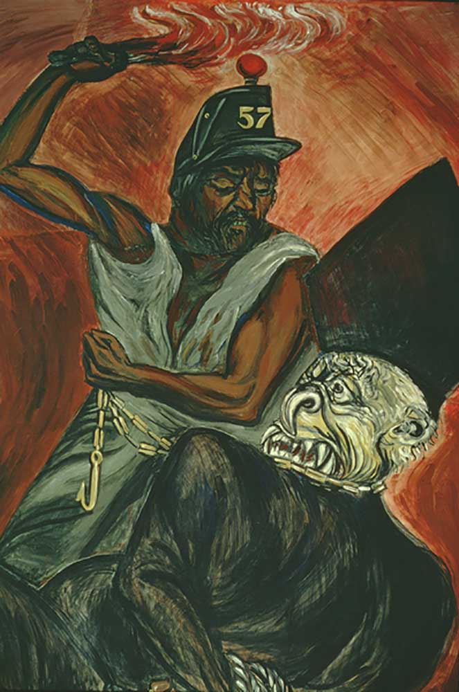 Juarez and the Defeat of the Empire mural, detail from The Political Cleric a José Clemente Orozco