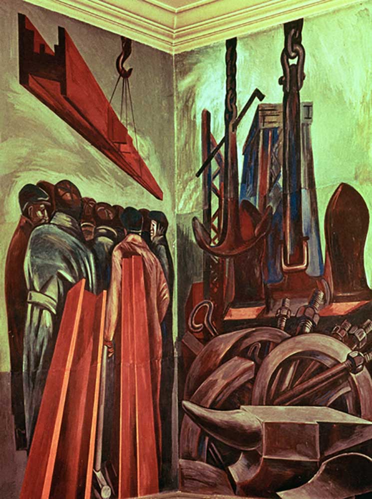 Modern Industrial Man II, from The Epic of American Civilization, 1932-34 a José Clemente Orozco