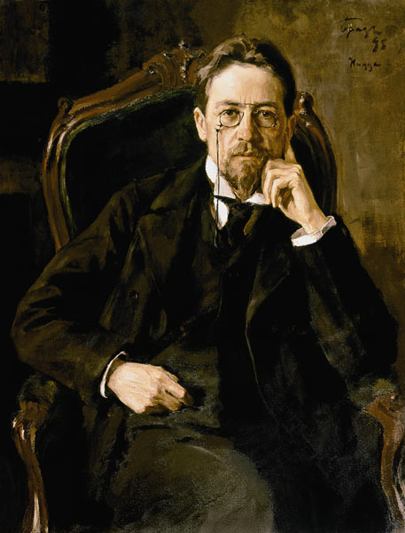 Portrait of the poet Anton Tschechow. a Josef Emmanuelowitsch Bras