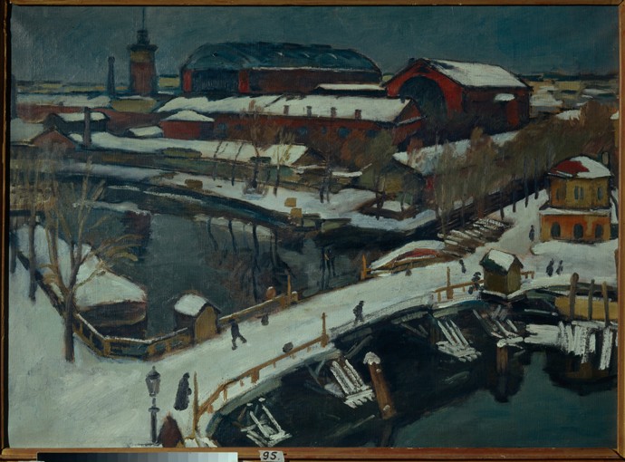 Winter landscape. Petrograd a Josef Emmanuelowitsch Bras