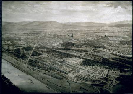 View of Vienna at the time of the World Exhibition a Josef Langl