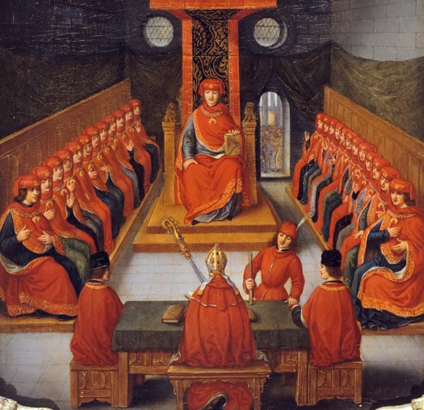 First meeting of the Order of the Golden Fleece held by Philip III the Good, Duke of Burgundy, 10 Ja a Joseph Albrier